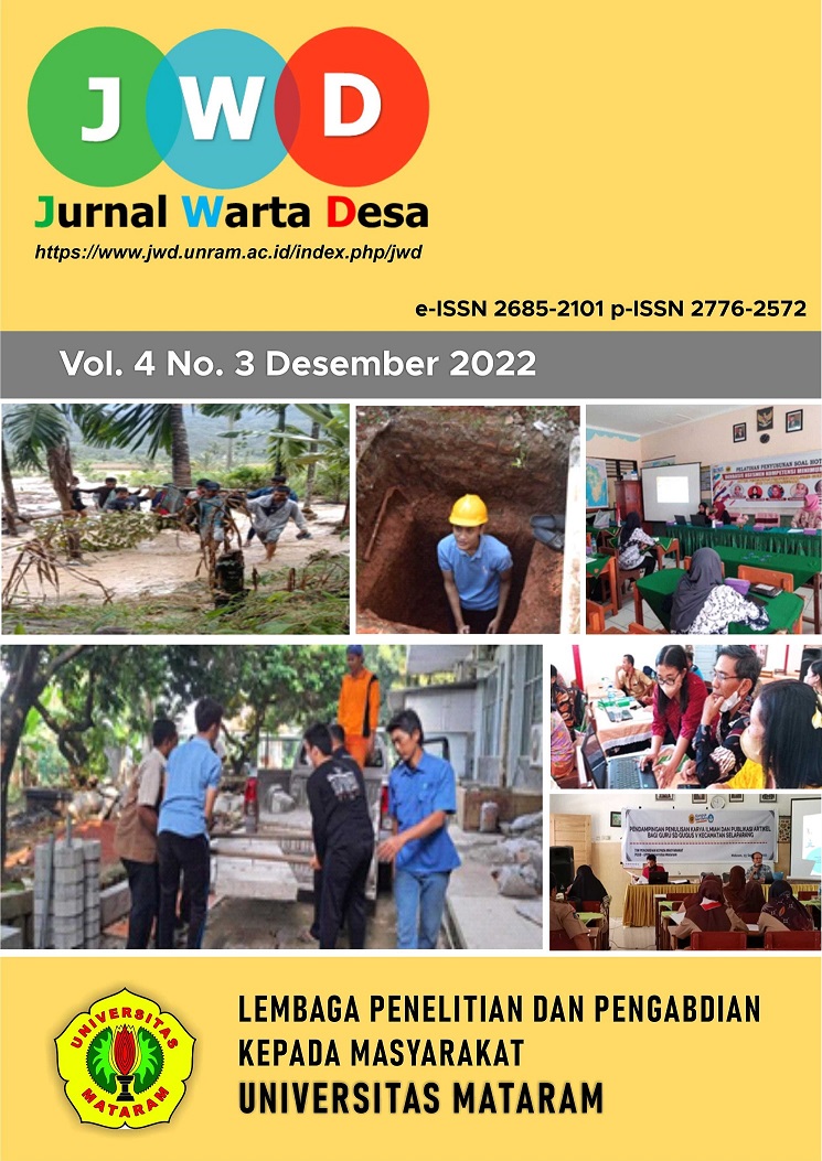 					View Vol. 4 No. 3 (2022): Jurnal Warta Desa (JWD)
				