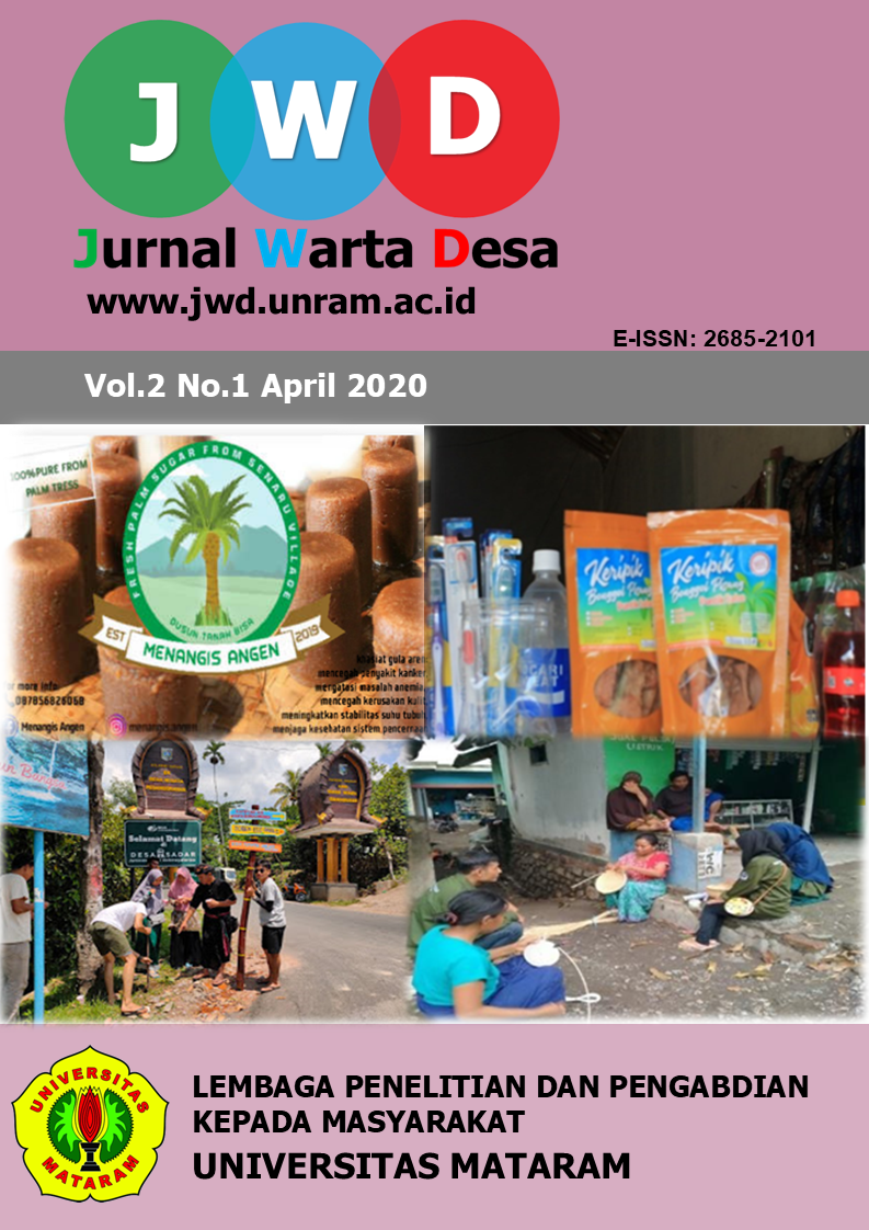 					View Vol. 2 No. 1 (2020): Jurnal Warta Desa (JWD)
				
